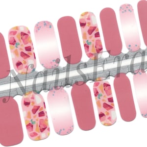 Pretty Peachy Nail Wraps: Easy Application Nail Stickers