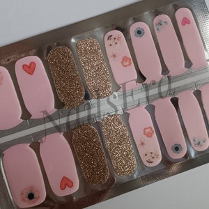 Pink Spring Nail Wraps Nail Stickers Nail Polish Strips Nail Decals Nail Art Gift for Women