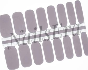 Dark Mauve Nail Wraps: Solid Color Nail Stickers