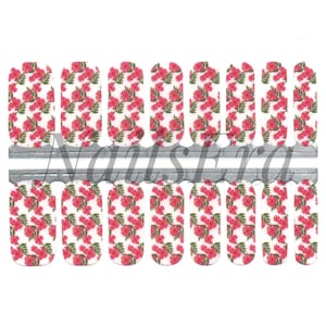 Floral Nail Wraps: Easy Application Nail Stickers