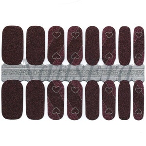 Scandalous Babe Valentines day Nail Wraps / Nail Strips / Nail Stickers