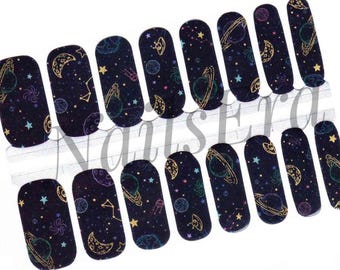 In Space Nail Wraps / Nail Polish Strips