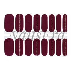 Mulberry Golden Nail Wraps / Nail  Strips / Nail Stickers