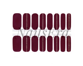 Mulberry Golden Nail Wraps / Nail  Strips / Nail Stickers