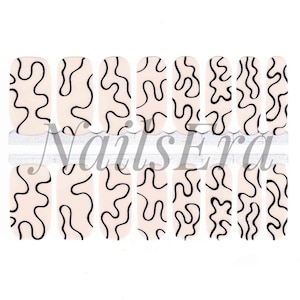 Fine Lines Nail Wraps / Nail  Strips / Nail Stickers