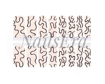 Fine Lines Nail Wraps / Nail  Strips / Nail Stickers