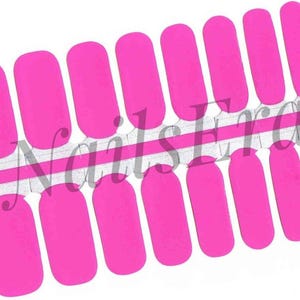 Solide Magenta Nagellack-Streifen / Nagelsticker