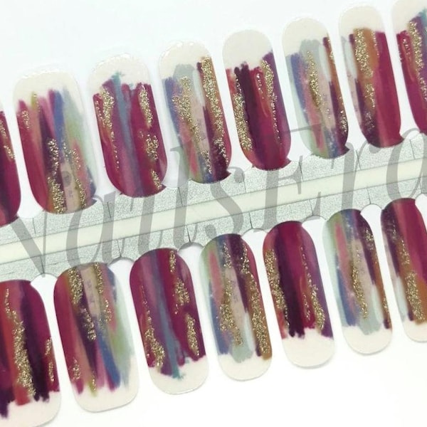 Art Gallery Nail Wraps: Easy Application Nail Stickers