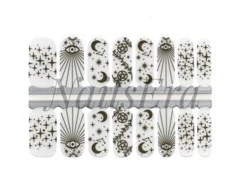 Sky Tellers (clear) Nail Wraps, Nail Strips,  Nail Stickers