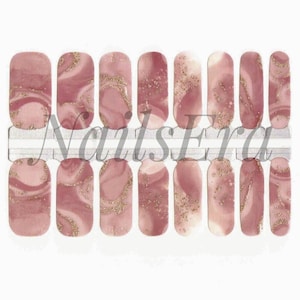 Mokka Swirl Nail Wraps / Nail Strips / Nail Stickers