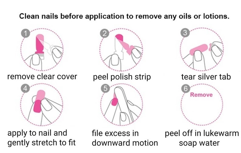Dusky Pink Nail Wraps / Nail Strips / Nail Stickers image 3