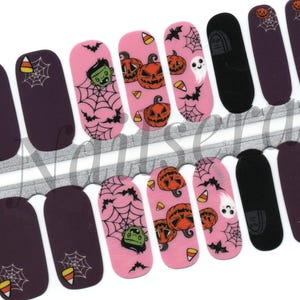 Halloween Nail Wraps: Easy Application Nail Stickers