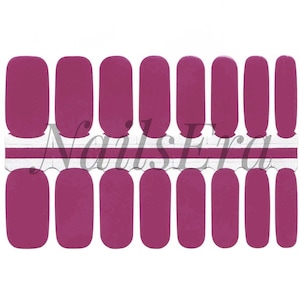 &#39;Aubergine&#39; Nagelverpackungen / Nagelstreifen / Nagelaufkleber
