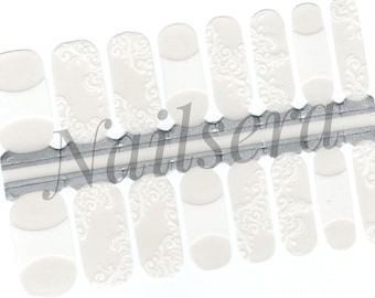 French Lace Nail Wraps: Easy Application Nail Stickers