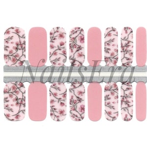 Japanese Cherry Nail Wraps / Nail Strips / Nail Stickers
