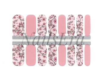 Japanese Cherry Nail Wraps / Nail Strips / Nail Stickers