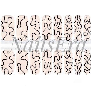 Fine Lines Nail Wraps / Nail  Strips / Nail Stickers