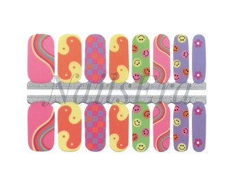 Smiles Nail Wraps Nail Stickers Nail Polish Strips Nail Decals Nail Art Gift for Women