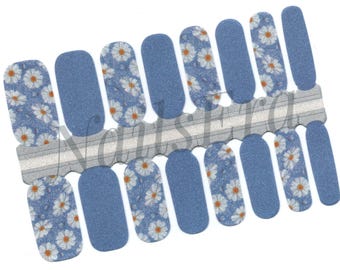 Ditsy Daisy Nail Wraps / Nail Stickers / Nail Decals