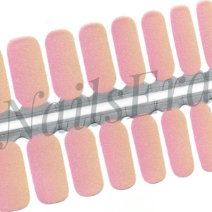 Coral Pink Nail Polish Wraps: Easy Application Nail Stickers