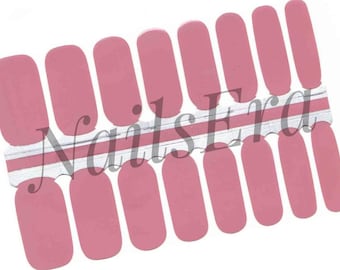 Pegatinas para uñas rosa empolvado: Fácil aplicación