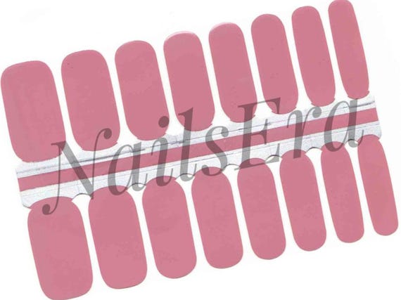 Dusky Pink Nail Wraps: Easy Application Nail Stickers