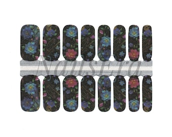 Water lilies Nail Wraps / Nail Stickers / Nail Decals