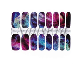 Aurora Nail Wraps / Nail  Strips / Nail Stickers