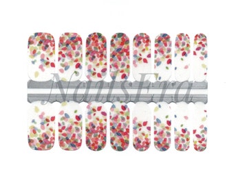 Dreamy Angel (white) Nail Wraps / Nail  Strips / Nail Stickers