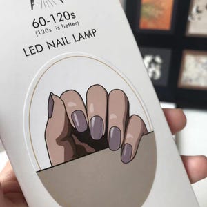 Mauve Semi-cured Gel Nail Wraps / Nail  Strips / Nail Stickers