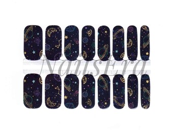 In Space Nail Wraps Nail Stickers Nail Polish Strips Nail Decals Nail art Gift for Mom Gift for Women