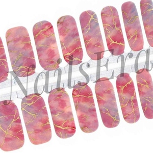 Marble Effect Nail Wraps: Easy Nail Art Stickers