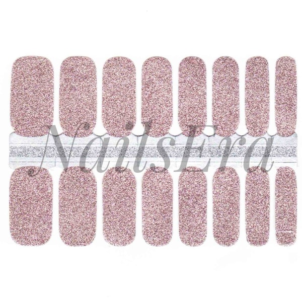 Protège-ongles scintillants rose poudré, bandelettes pour les ongles, stickers pour les ongles, cadeau pour femme