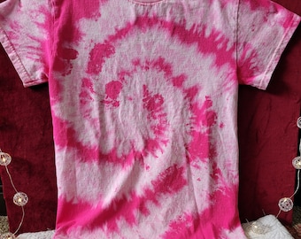 Pink Spiral Tie Dye TShirt