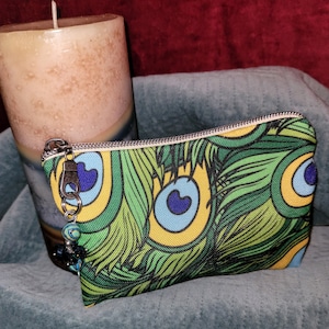 Peacock Print Grab & Go Wallet