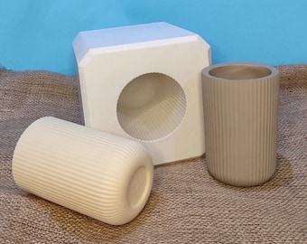 plaster molds for slip casting ceramics, handmade no handle cup-mug plaster mould