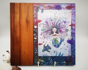 Breadboard, kitchen board, children, mermaid