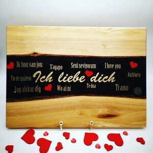 Küchenbrett, Schneidebrett, Valentinstag