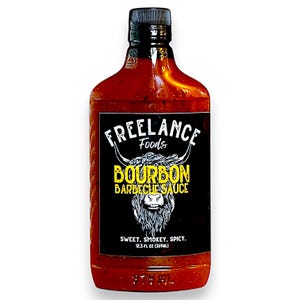 Bourbon BBQ Sauce with Real Kentucky Bourbon, 12 oz – Sweet & Spicy Barbecue Sauce for Wings, Chicken, Pork, and More!