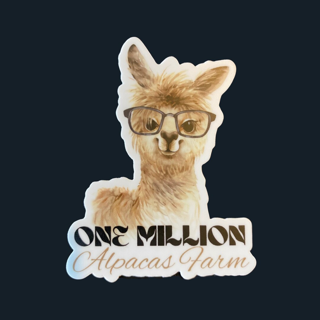 Johnny Depp one Million Alpacas Farm Sticker - Etsy