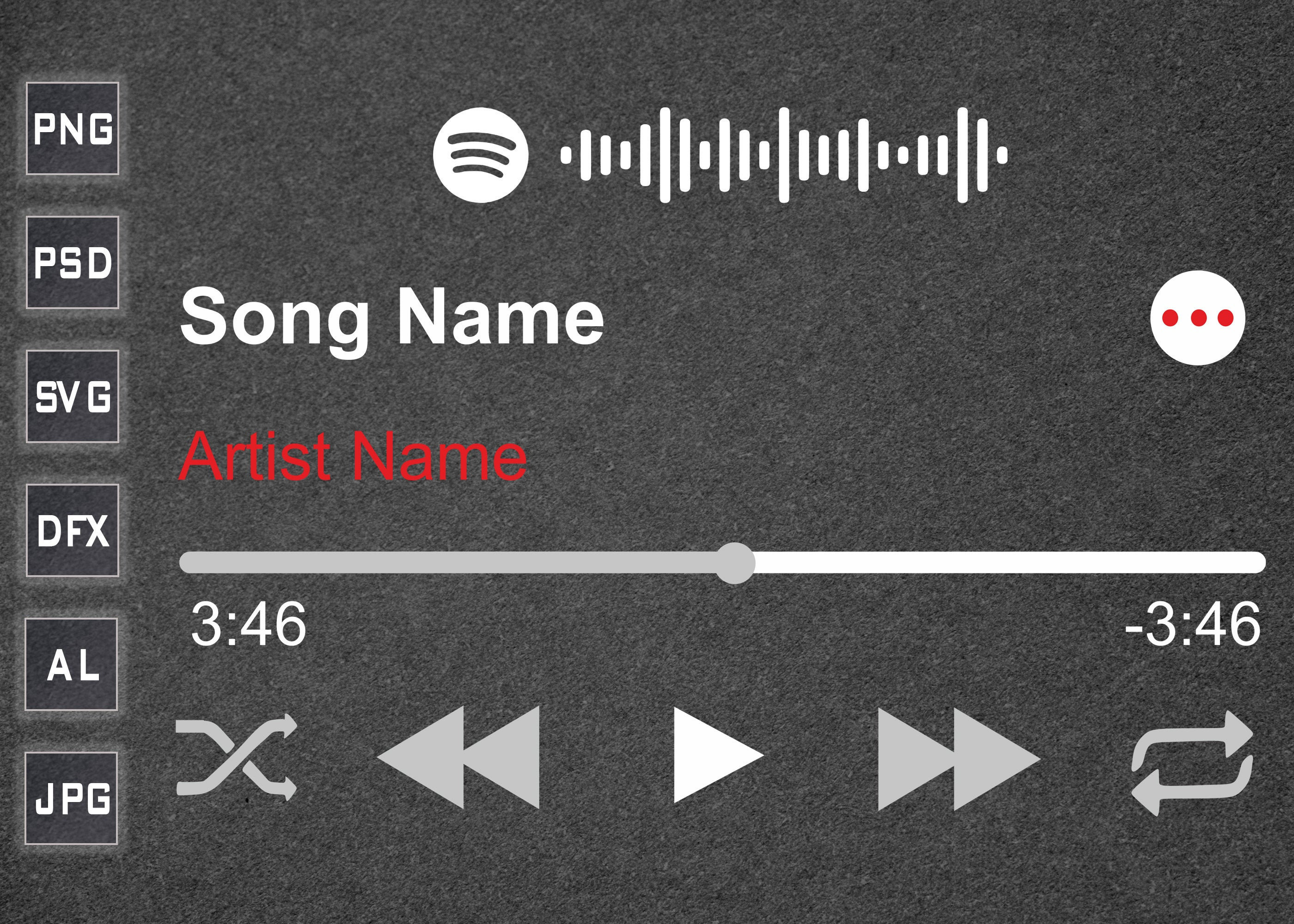 Player display with Spotify code Spotify Glass Artwork with | Etsy