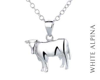 Holstein by White Alpina cow in silver 925