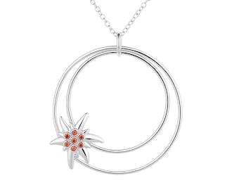 American Beauty Edelweiss Pendant in 925 Silver