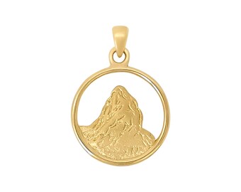 Matterhorn pendant in 9k gold by White Alpina