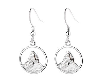 Matterhorn earrings in silver 925 by White Alpina