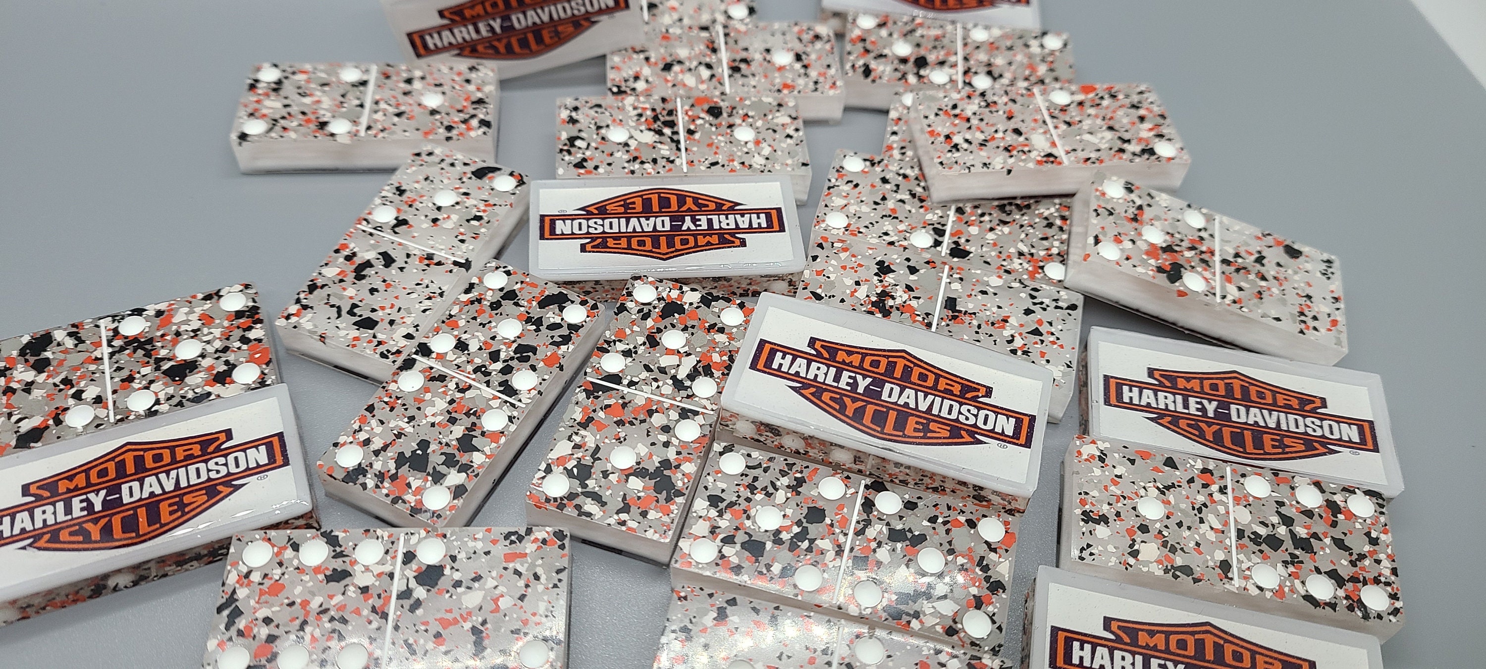 Harley Davidson Dominos / Harley Davidson / Motorcycle / Etsy