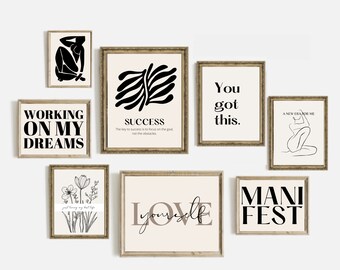 Feminist Manifest Art Prints: Office Wall Art Set (Digital Download)