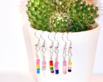 lesbian non binary bisexual pansexual Pride flags cacti earrings trans