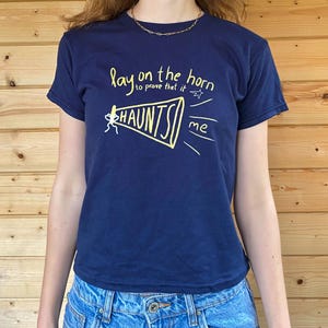 Gracie Abrams グレイシーエイブラムス Tシャツ ネイビー 新品M Gracie Abrams グレイシーエイブラムス Tシャツ ネイビー 新品M