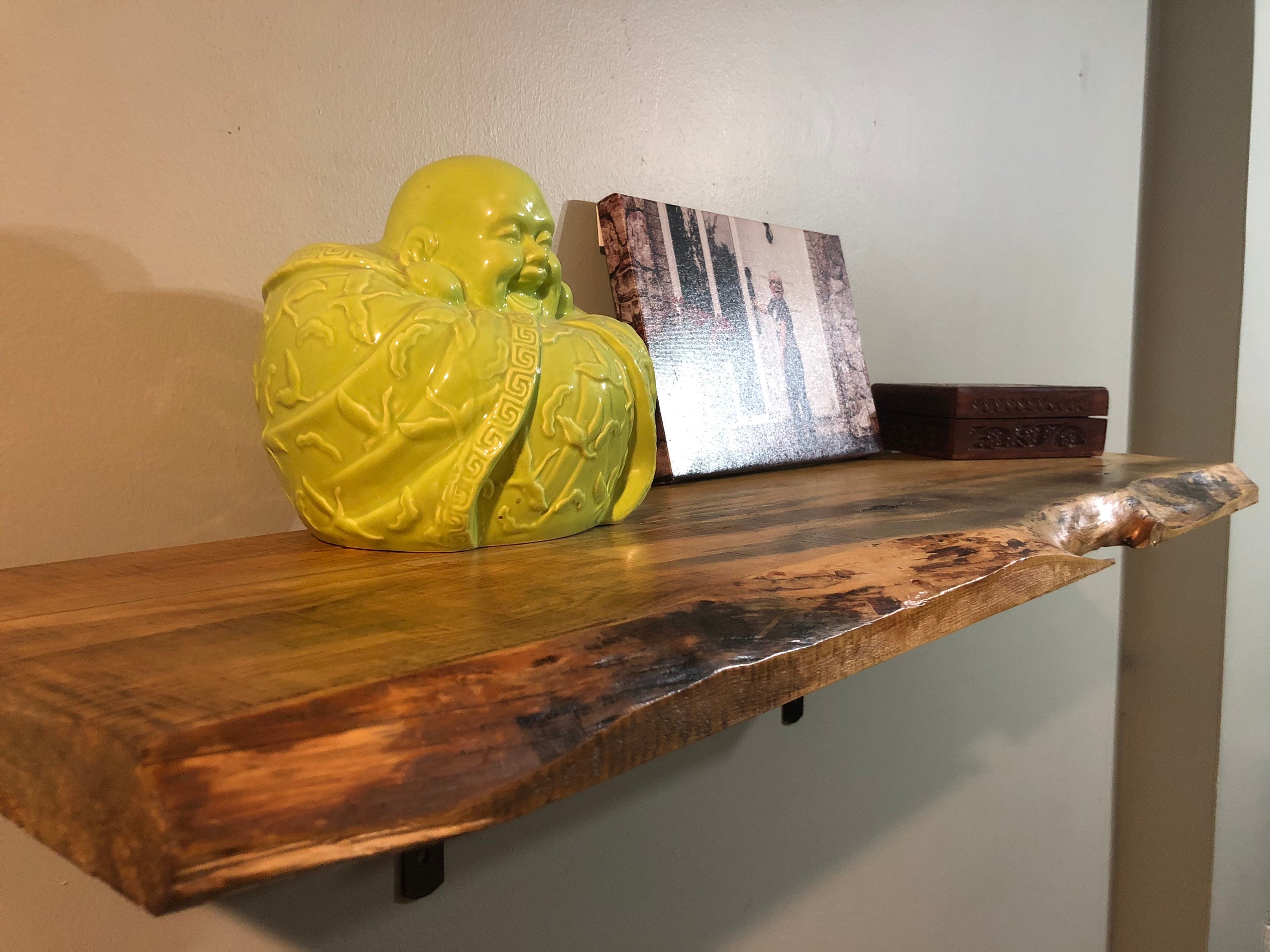 Live Edge Shelf and Brackets Etsy.de